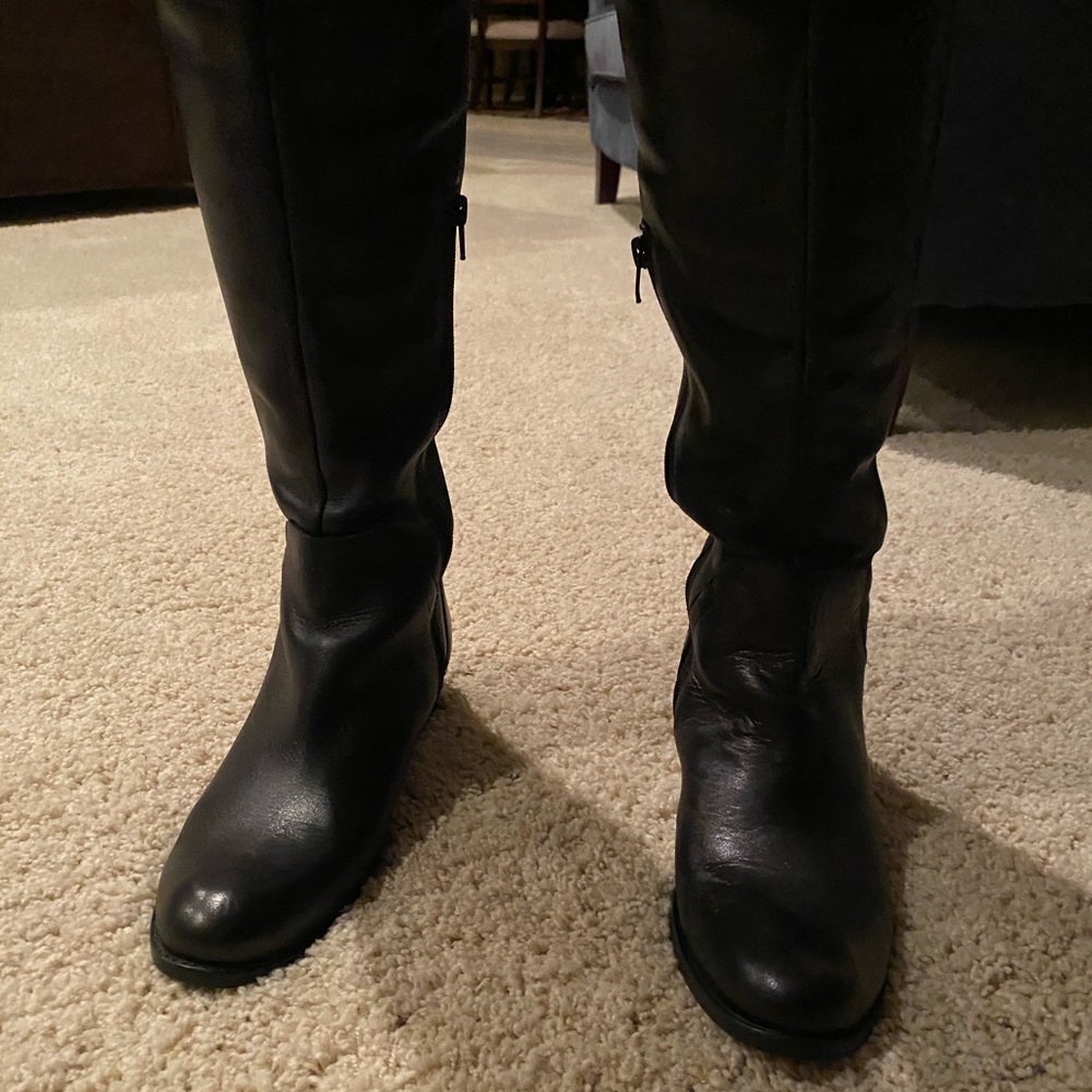 Black over the knee boots